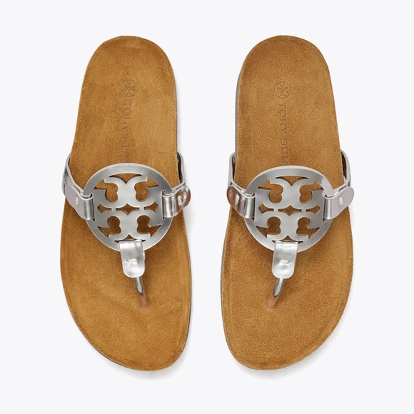 Tory Burch Shoes - New in original box Tory Burch Miller Cloud Size 10 Silver.  Includes dust bag.